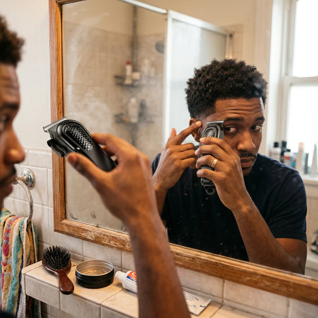 Self-Shaving Electric Hair Clipper for Bald Head Grooming