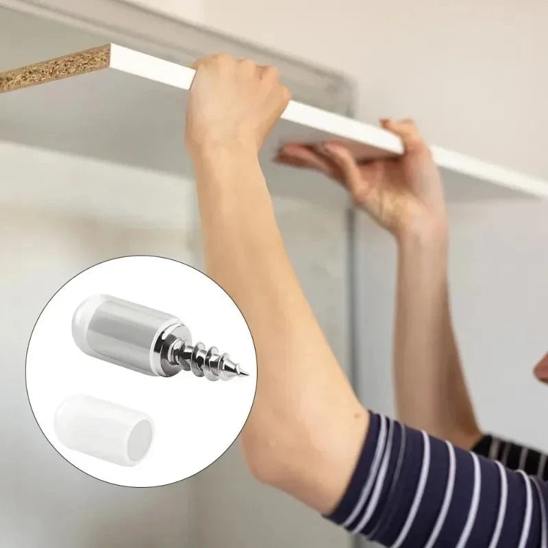 Self-Tapping Shelf Support Pegs with Non-Slip Sleeve (Multi-Pack)