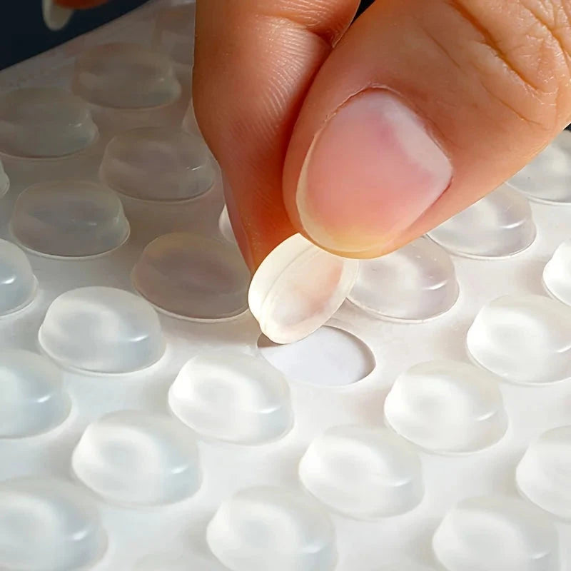 Silicone Anti-Slip Bumper Pads - Cabinet &amp; Furniture Buffer Feet