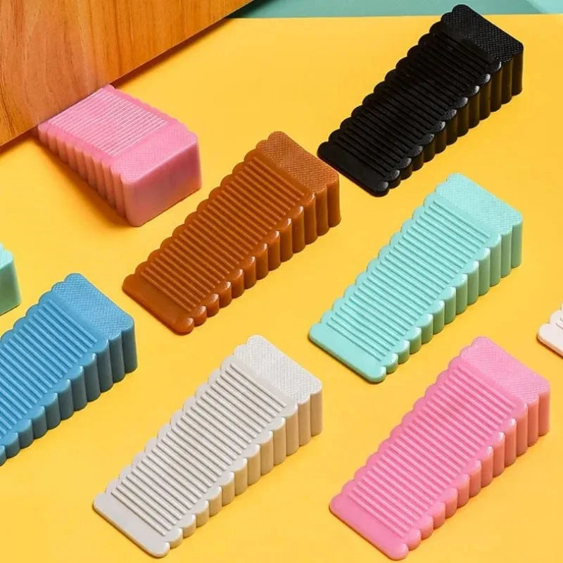 Silicone Door Stopper Wedge - Anti-Collision Safety Door Stop