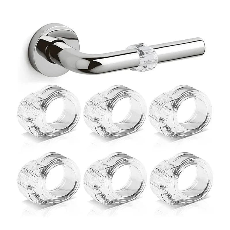 Silicone Gel Door Buffer – Transparent Wall & Handle Protector Pads