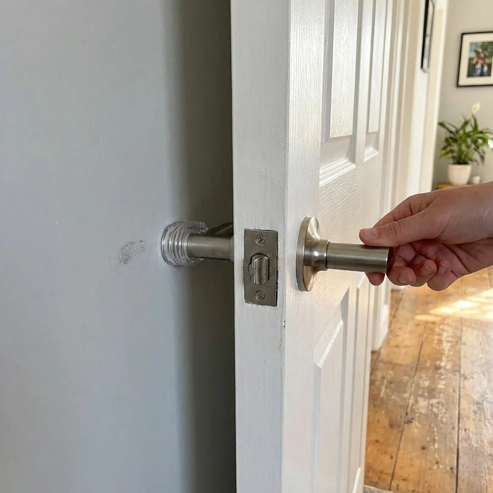 Silicone Gel Door Buffer – Transparent Wall & Handle Protector Pads