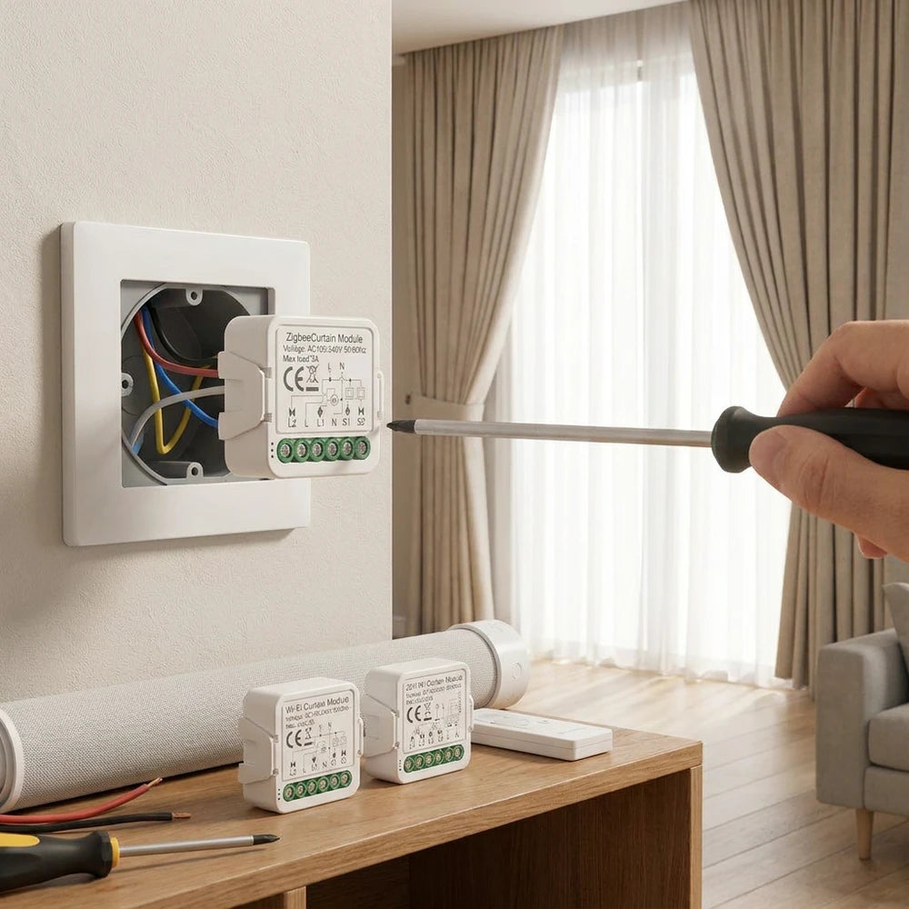 Smart WiFi/ZigBee Curtain Switch Module for Roller Shutters & Blinds
