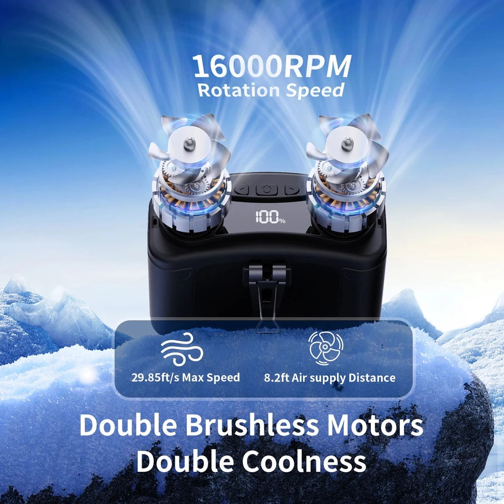 Socoolfan Rechargeable Waist Fan – Hands-Free Cooling for Sports & Work