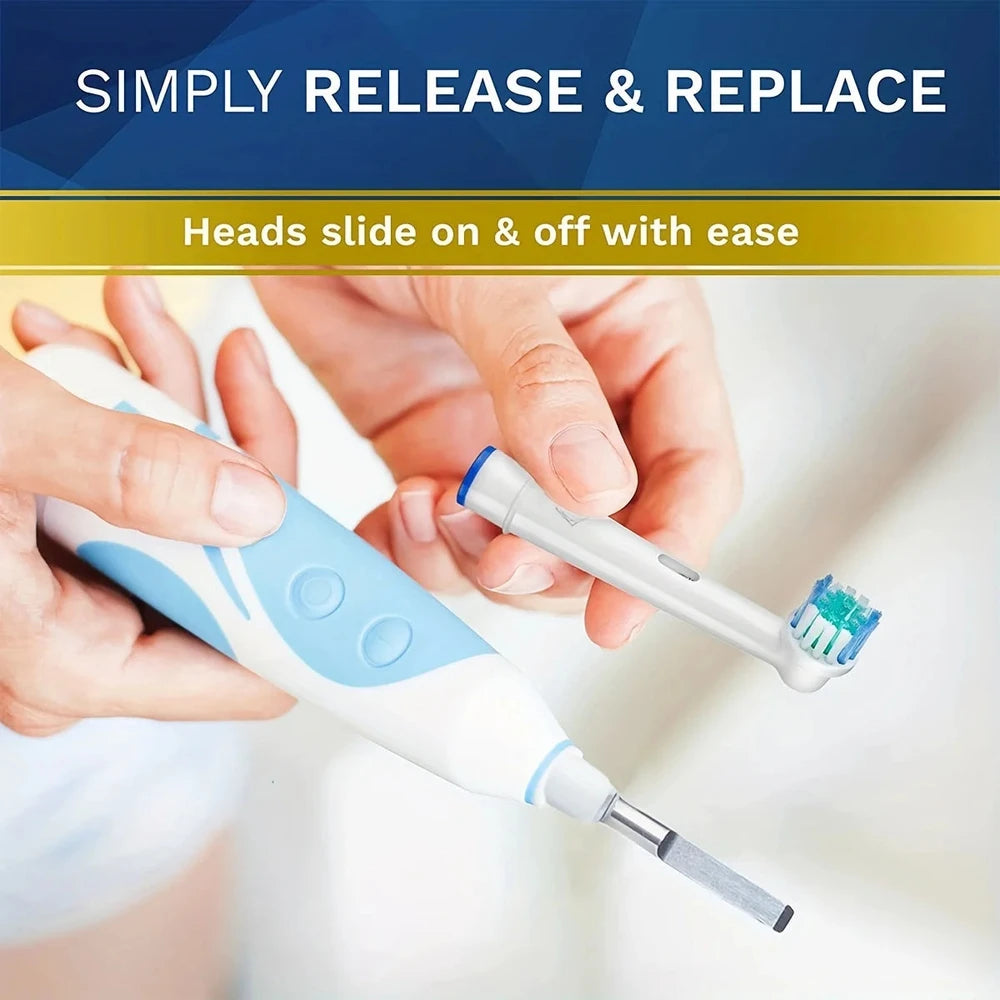 Soft Bristle Replacement Brush Heads for Oral-B & Braun Toothbrushes