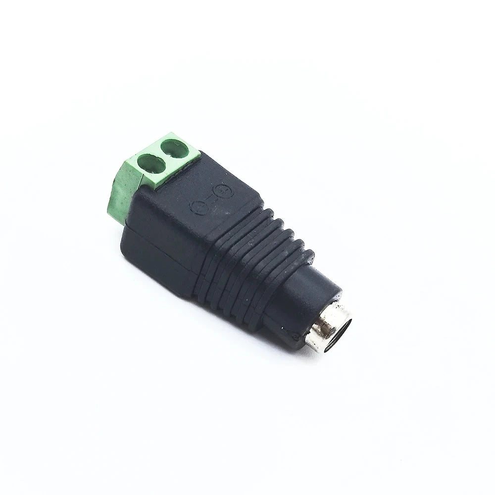 Solderless DC Power Plug Connectors - 5.5x2.1mm, 5 Pairs