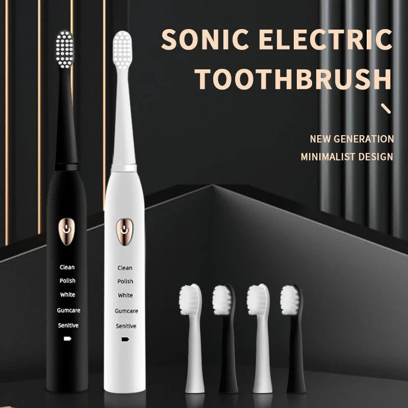 Sonic Electric Toothbrush - 5 Modes, IPX7 Waterproof, USB Charging