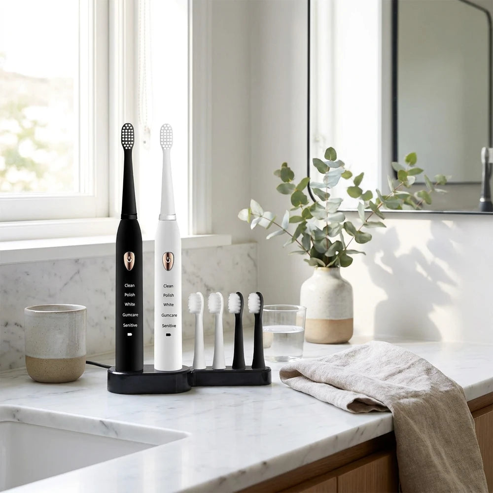 Sonic Electric Toothbrush - 5 Modes, IPX7 Waterproof, USB Charging