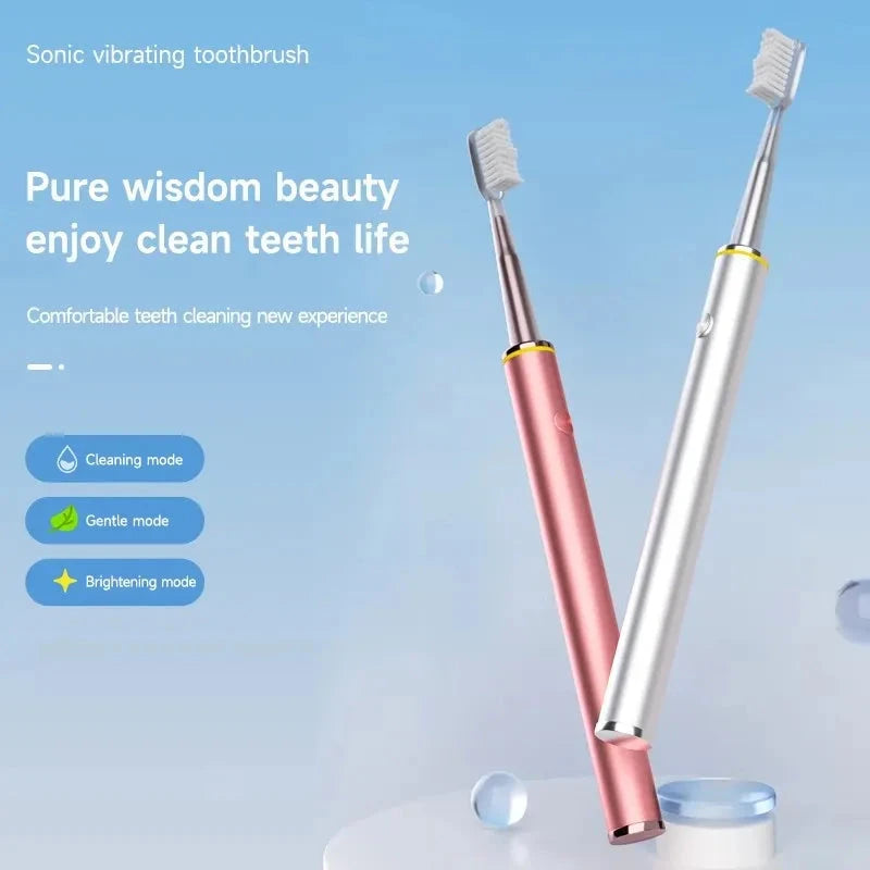 Sonic Electric Toothbrush for Women - Soft Bristles, 3 Modes, Rechargeable