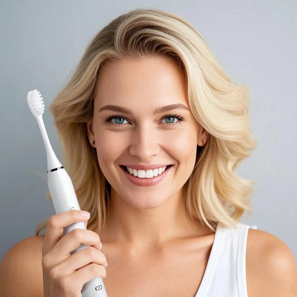 Sonic Electric Toothbrush Set - 8 Heads, 5 Modes, USB Rechargeable