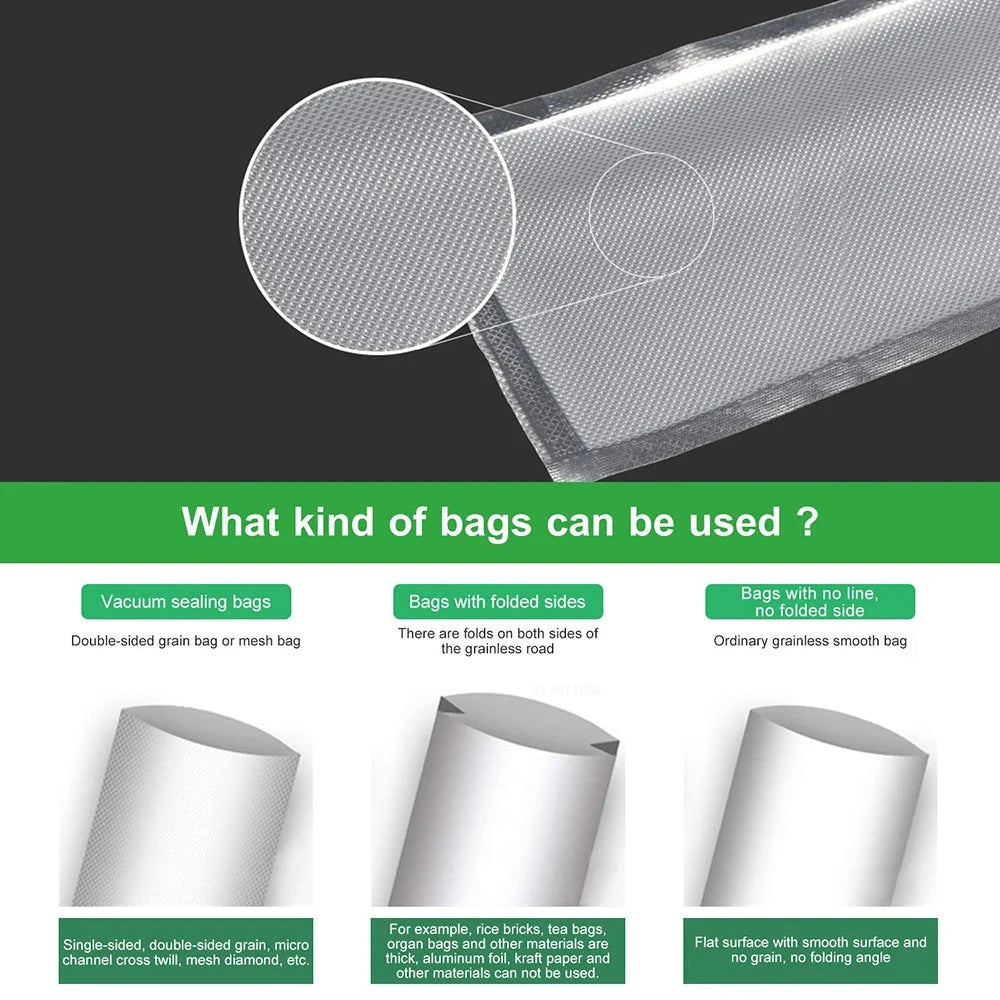 Sous Vide Vacuum Sealer Roll Bags - Food Storage & Packing Rolls