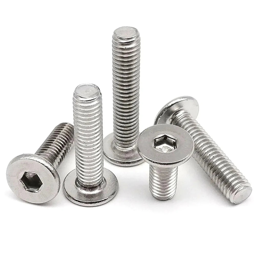 Stainless Steel Hex Socket Flat Head Screws - M2 to M8 Assortment