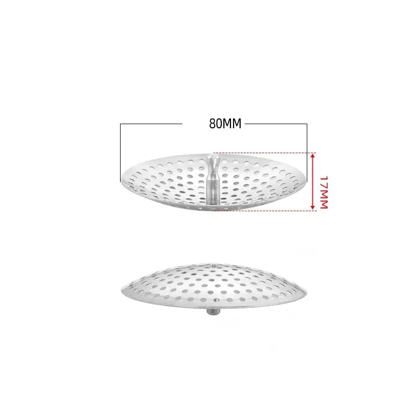 Stainless Steel Sink Strainer - Drain Hair Catcher & Filter
