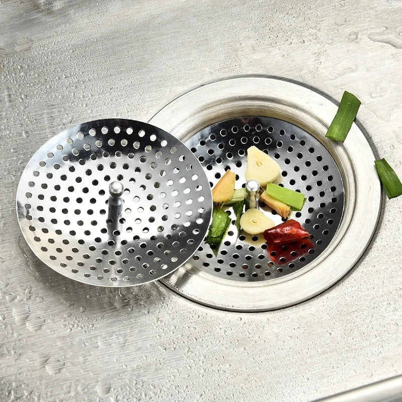 Stainless Steel Sink Strainer - Drain Hair Catcher & Filter