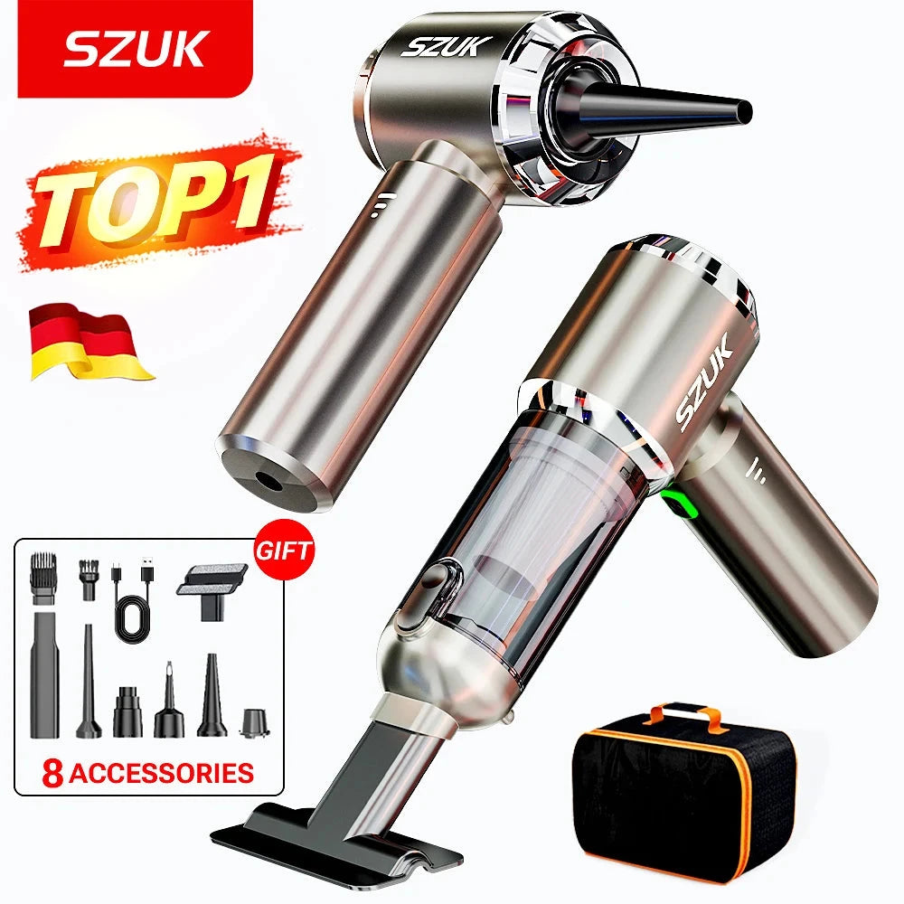 SZUK Powerful Handheld Car Vacuum Cleaner - Wireless & Portable