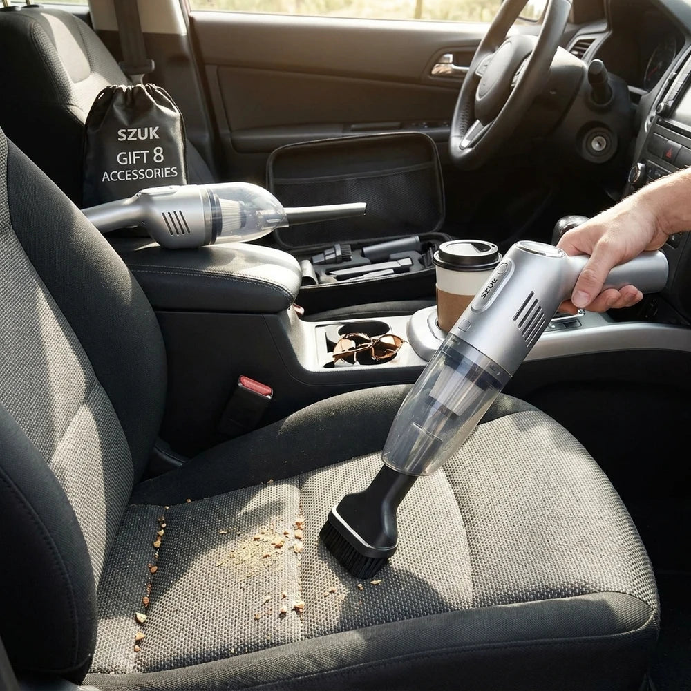 SZUK Powerful Handheld Car Vacuum Cleaner - Wireless & Portable