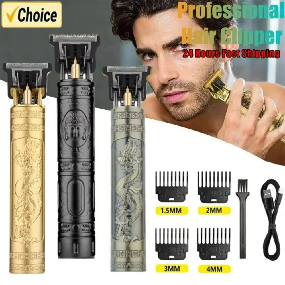 T9 Hair Clipper &amp; Beard Trimmer - Professional Barber Grooming Kit