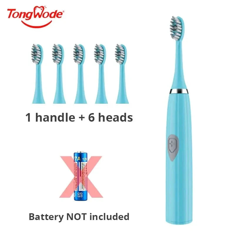 Tongwode Sonic Electric Toothbrush - Soft Bristle, Waterproof IPX7