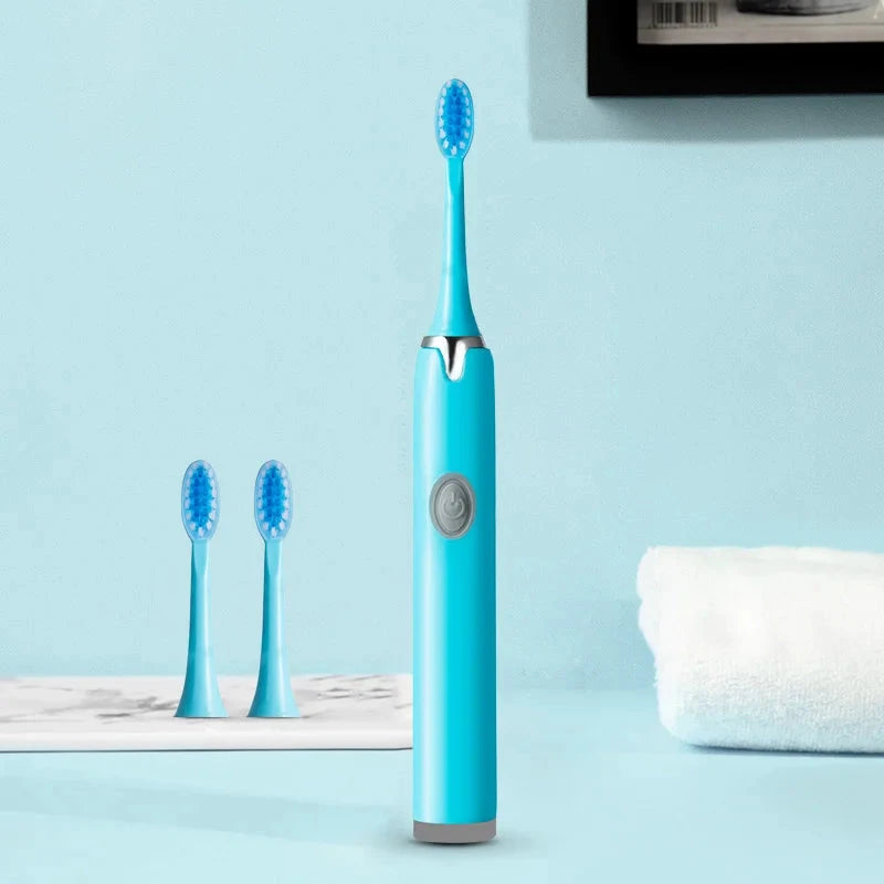 Tongwode Sonic Electric Toothbrush - Waterproof with 6 Brush Heads