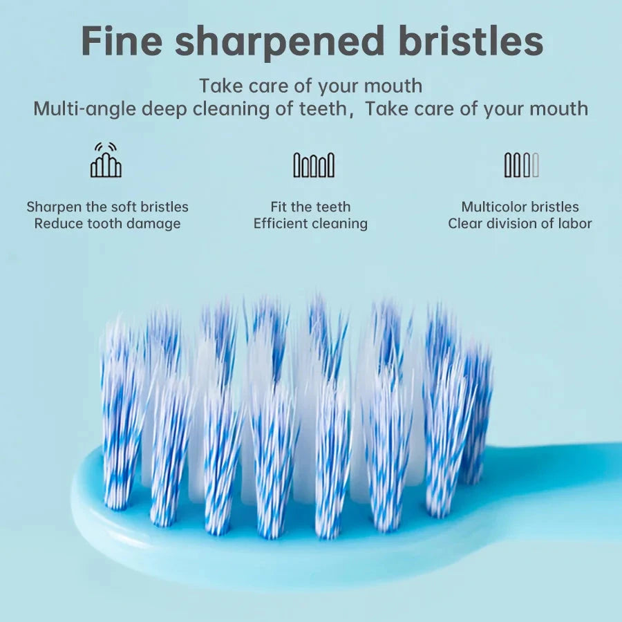 Tongwode Sonic Electric Toothbrush - Waterproof with 6 Brush Heads