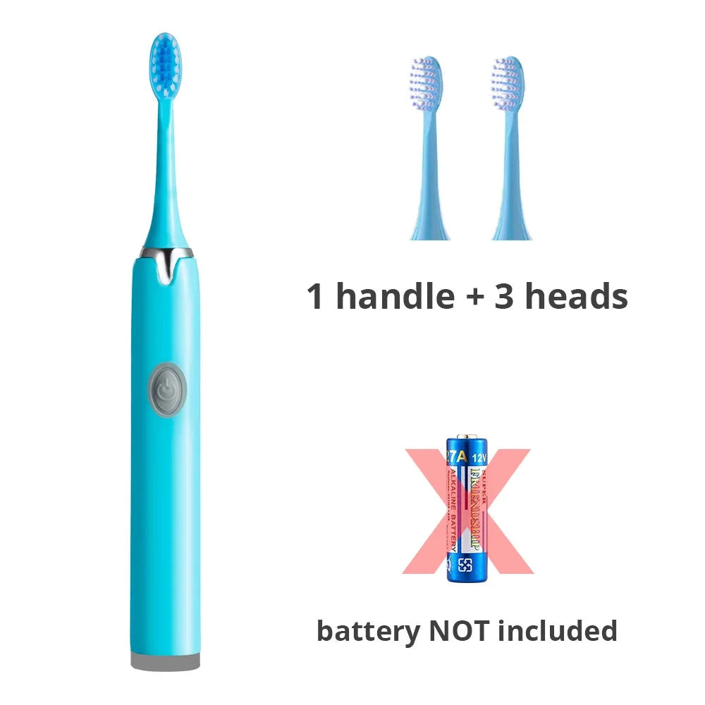 Tongwode Sonic Electric Toothbrush - Waterproof with 6 Brush Heads