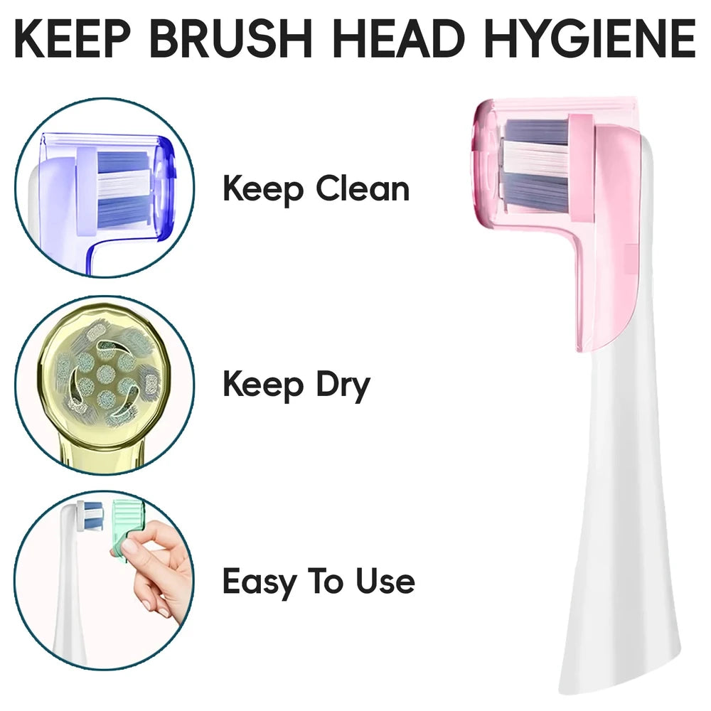 Toothbrush Head Dust Covers - Compatible with Oral-B & iO Series