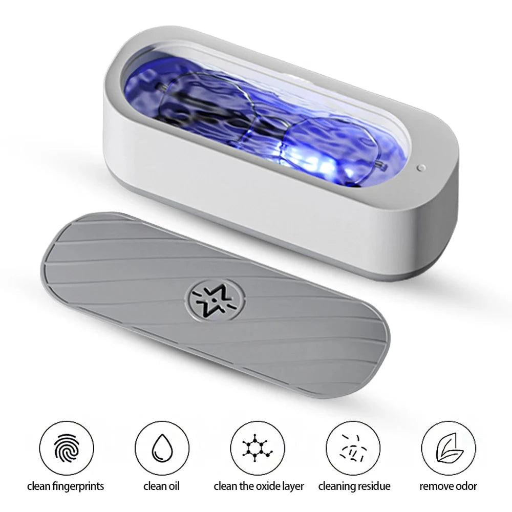 Ultrasonic Cleaner - USB Rechargeable Jewelry &amp; Glasses Cleaning Machine