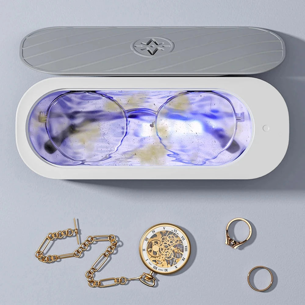 Ultrasonic Cleaner - USB Rechargeable Jewelry &amp; Glasses Cleaning Machine