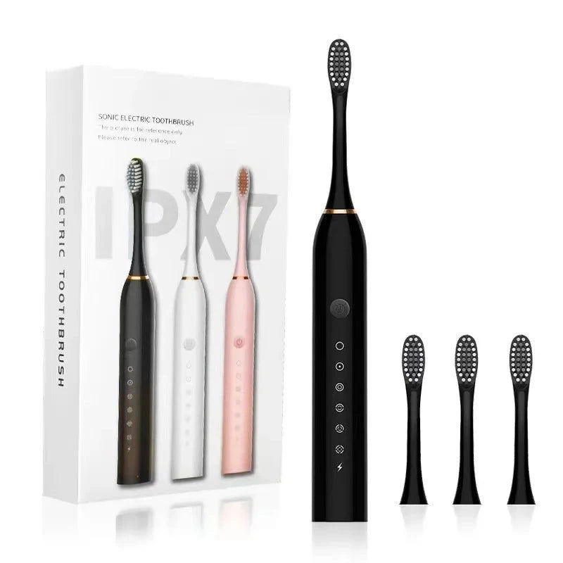 Ultrasonic Electric Toothbrush with 6 Speed Modes, Waterproof