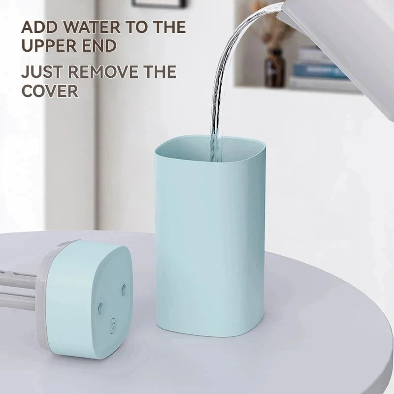 USB Dual-Nozzle Humidifier - 600ml/H Ultra-Quiet Mist for Home & Car