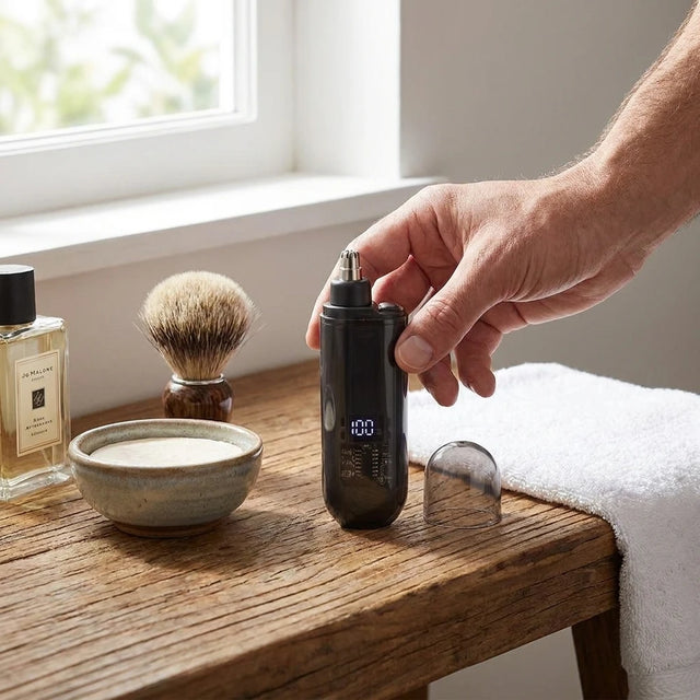 USB Nose &amp; Ear Hair Trimmer - Quiet, Washable, Quick-Charging