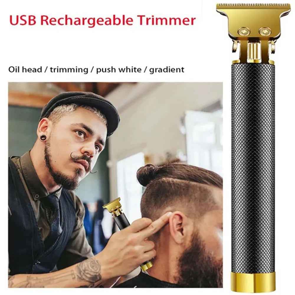 USB Rechargeable Cordless Hair Clipper Set for Men