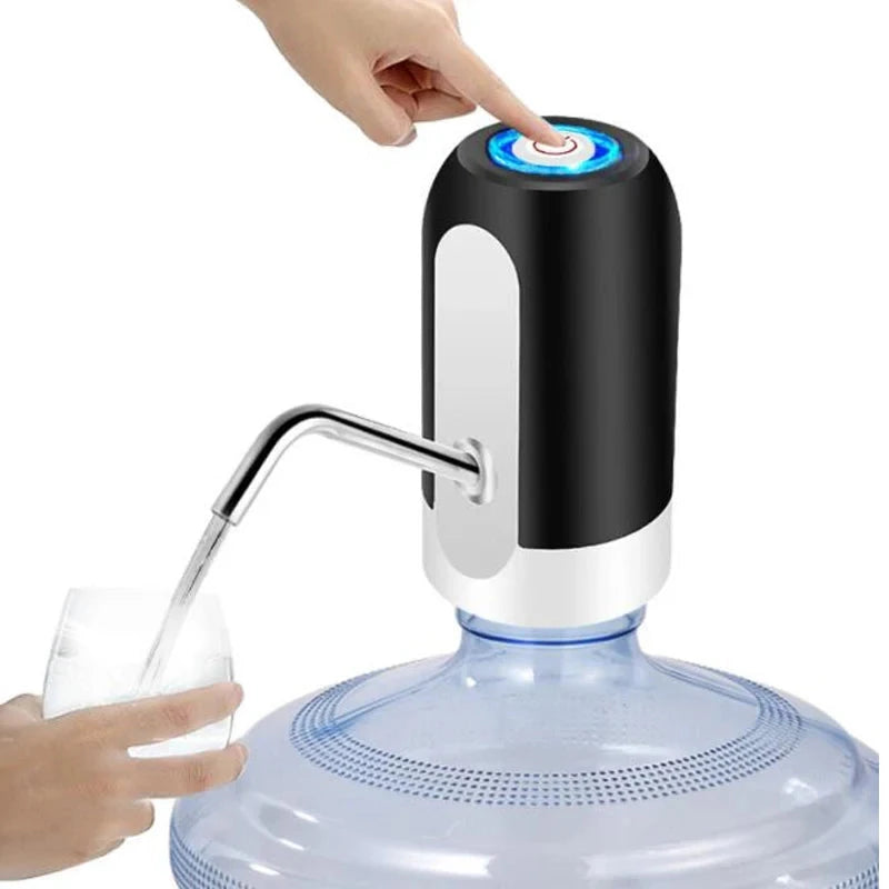 USB Rechargeable Water Pump Dispenser - Portable Bottle Pump
