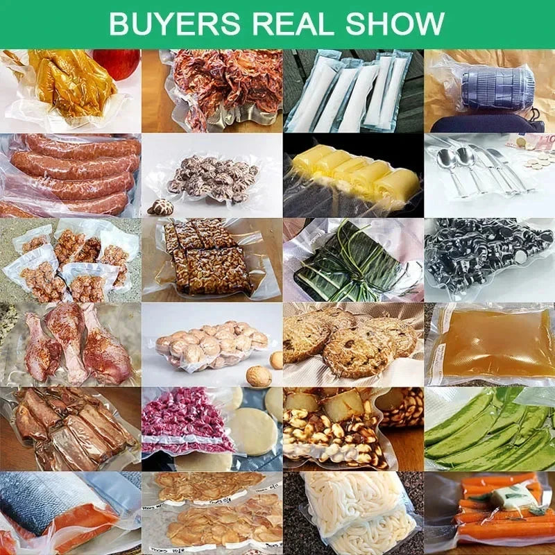 Vacuum Sealer Storage Bags for Food – Multiple Sizes, 500cm Rolls