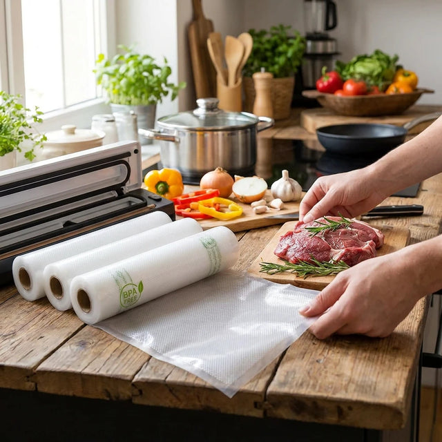 Vacuum Sealer Storage Bags for Food – Multiple Sizes, 500cm Rolls