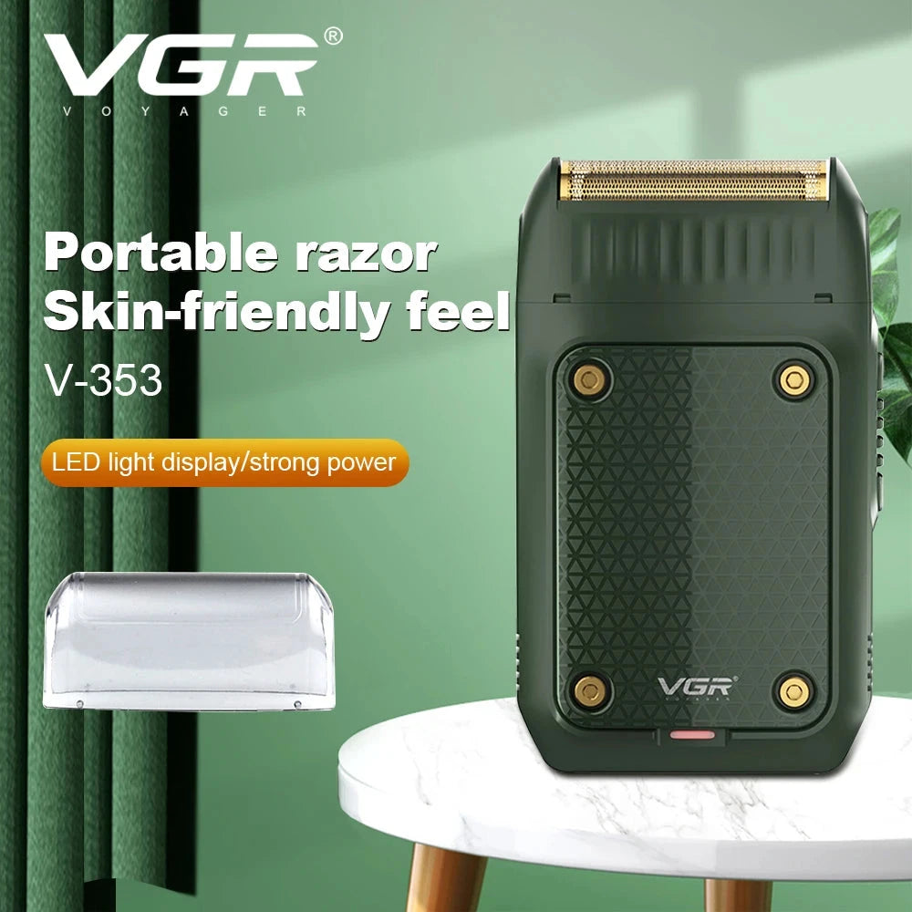 VGR 353 Professional USB Rechargeable Beard & Face Shaver for Men