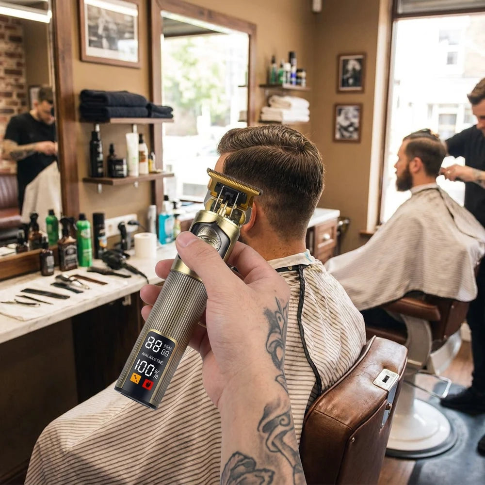 Vintage Hair Clipper, USB Charging Electric Trimmer, Barber Gift