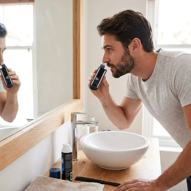 USB-C Rechargeable Nose & Ear Hair Trimmer, Compact Kit