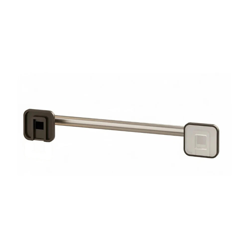 Wall-Mounted Non-Perforated Bathroom Towel Rack, Single Pole Storage