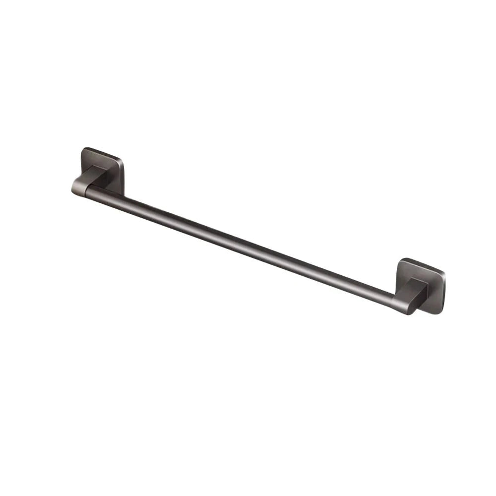 Wall-Mounted Non-Perforated Bathroom Towel Rack, Single Pole Storage