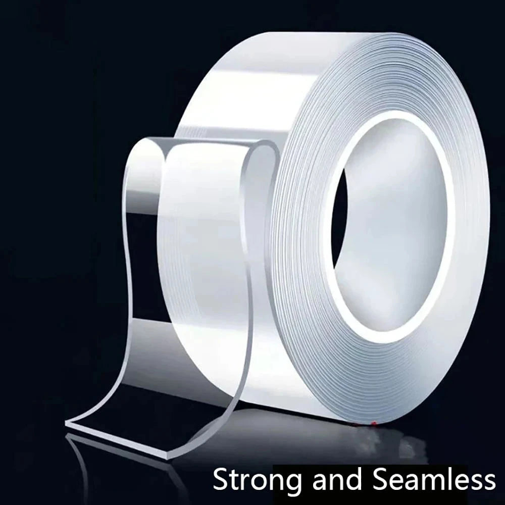 Waterproof Reusable Nano Double-Sided Tape - Strong Mounting Adhesive