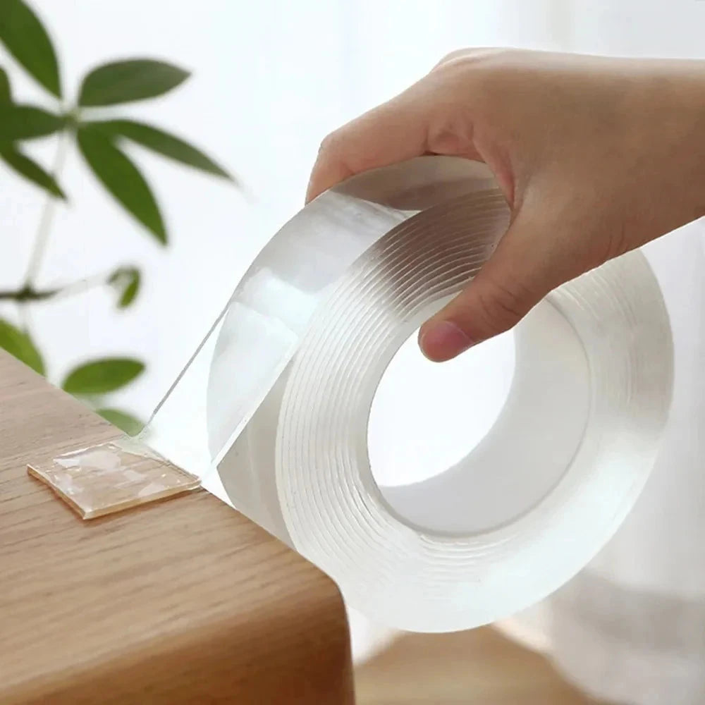 Waterproof Reusable Nano Double-Sided Tape - Strong Mounting Adhesive