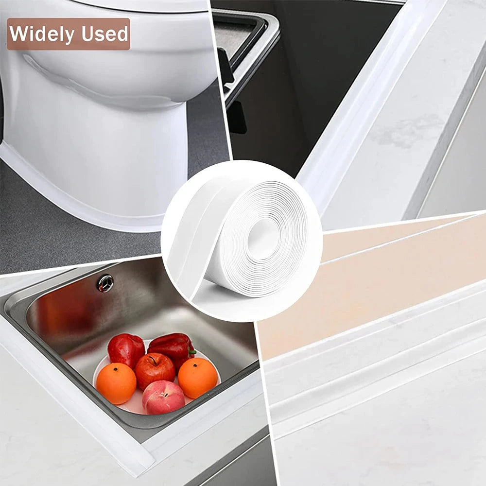 Waterproof Self-Adhesive Caulk Tape for Kitchen & Bathroom Sealing