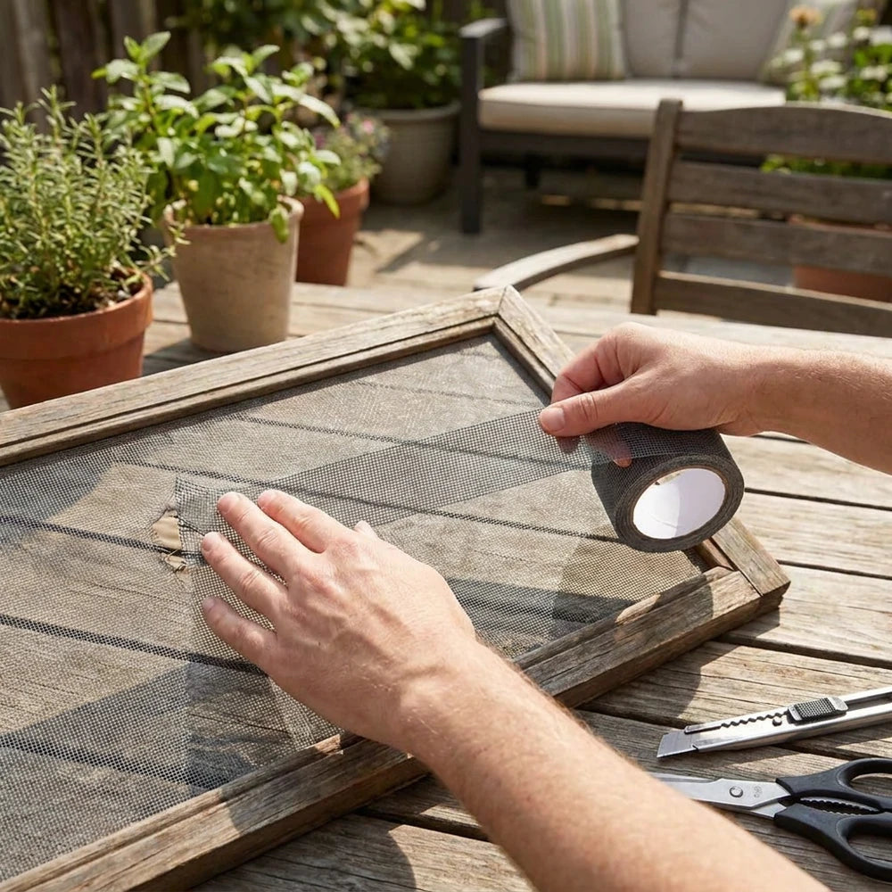 Waterproof Window Screen Repair Tape - Anti-Mosquito Mesh Patch