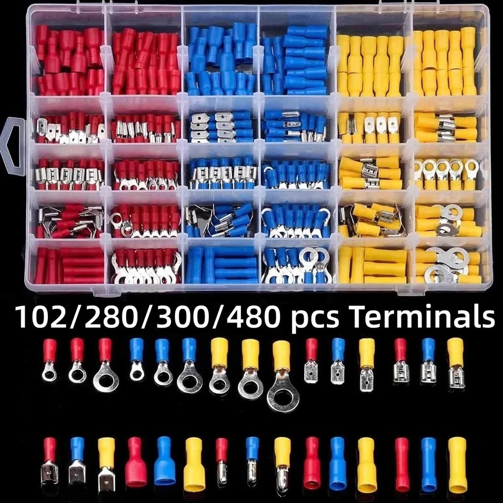 Wire Connector Kit - Insulated Male/Female Crimp Terminals Assortment