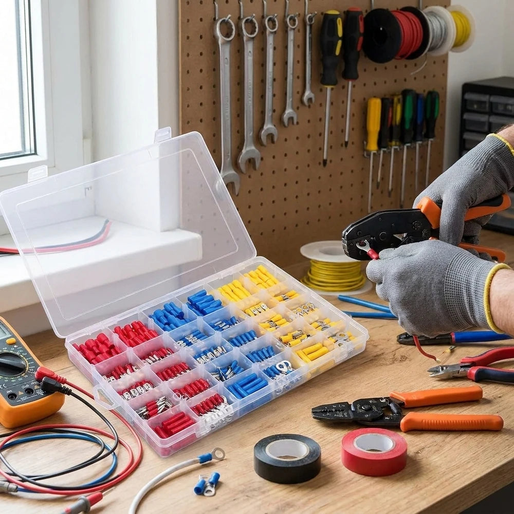 Wire Connector Kit - Insulated Male/Female Crimp Terminals Assortment
