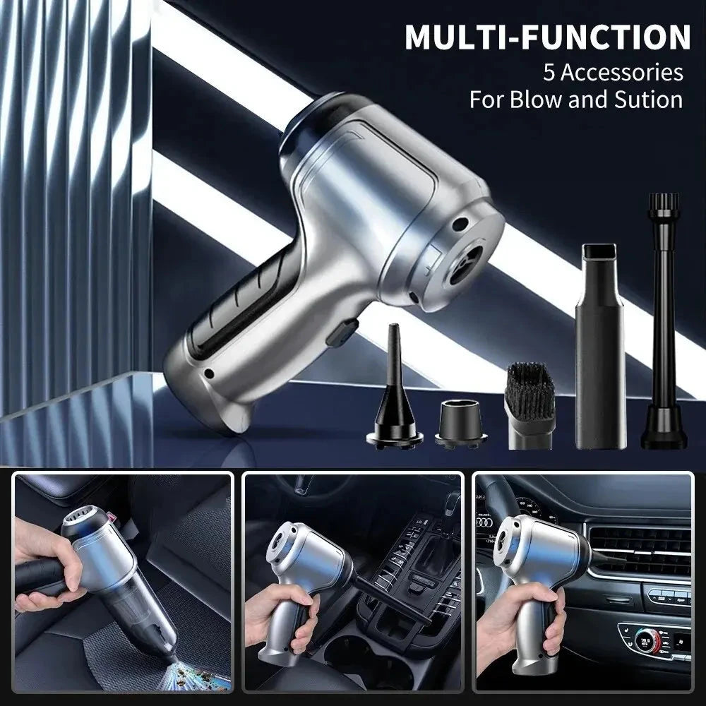 Wireless Car & Home Vacuum Cleaner - Strong Suction Handheld Cleaner