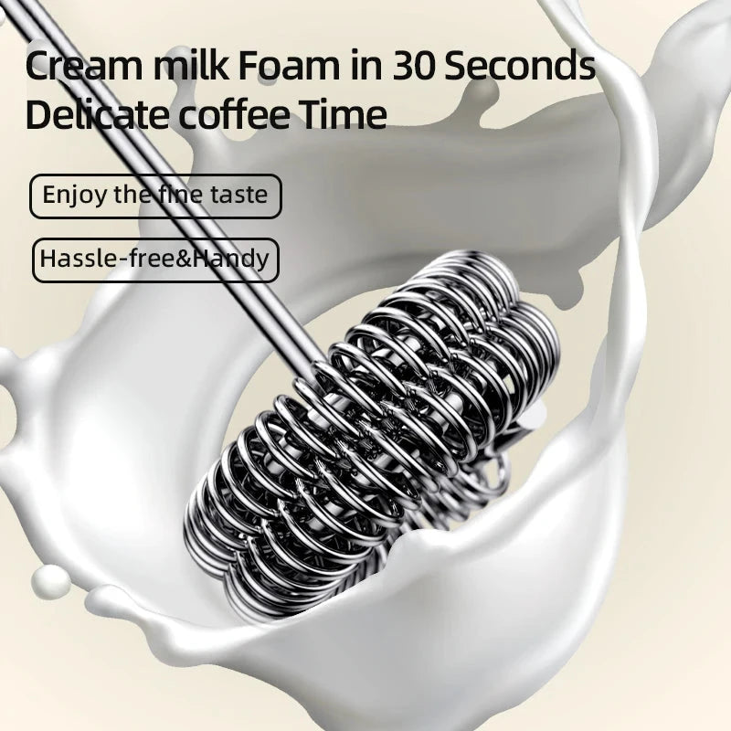 Wireless Electric Milk Frother & Egg Beater with USB-C Charging