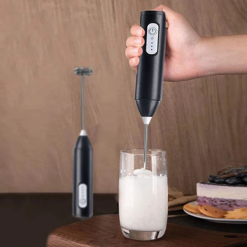 Wireless Electric Milk Frother - Rechargeable Handheld Whisk