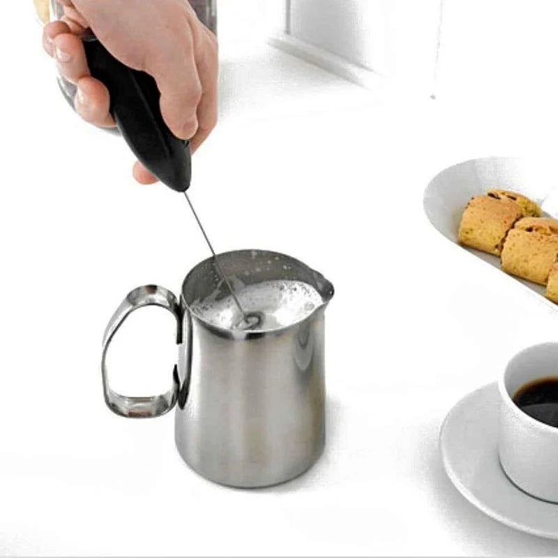 Wireless Handheld Milk Frother - Electric Coffee & Egg Whisk Mixer